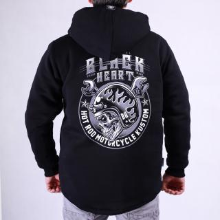 Pánská Zateplená Mikina BLACK HEART BOOMER Barva: Černá, Velikost: XL