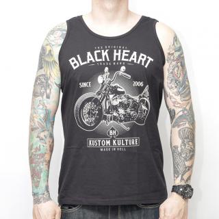 Pánské tílko BLACK HEART MOTORCYCLE Barva: Černá, Velikost: XL