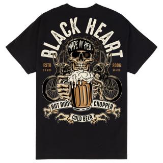Pánské Triko BLACK HEART BEER BIKER Barva: Černá, Velikost: 3Xl