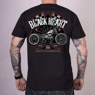 Pánské Triko BLACK HEART  CHOPPER RACE Barva: Černá, Velikost: 3Xl