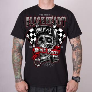 Pánské Triko BLACK HEART DEATH RACER Barva: Černá, Velikost: 3Xl