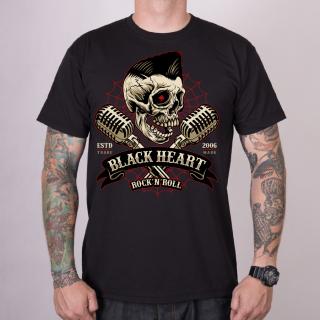 Pánské Triko BLACK HEART ELWIS Barva: Černá, Velikost: L