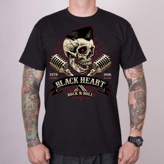 Pánské Triko BLACK HEART ELWIS Barva: Černá, Velikost: XL