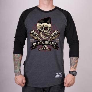 Pánské Triko BLACK HEART ELWIS LS Barva: Černá, Velikost: L