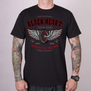 Pánské Triko BLACK HEART MOTORCYCLE KULTURE Barva: Černá, Velikost: XL