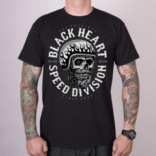 Pánské Triko BLACK HEART SPEED DIVISION Barva: Černá, Velikost: 3Xl