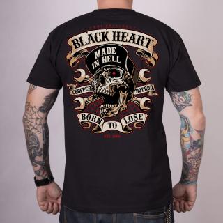 Pánské Triko BLACK HEART VISITOR Barva: Černá, Velikost: 3Xl