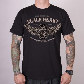 Pánské Triko BLACK HEART WINGS Barva: Černá, Velikost: 3Xl