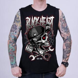 Triko bez Rukávu BLACK HEART RIOT Barva: Černá, Velikost: M