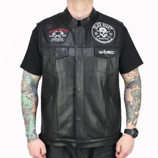 Vesta BLACK HEART W-TEC RUMBLER Barva: Černá, Velikost: 4XL