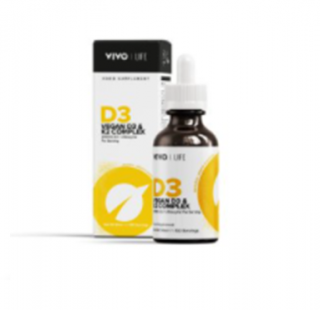 VIVO LIFE Vitamín D3 + K2 KOMPLEX - VEGANSKÉ KAPKY (50 ml)