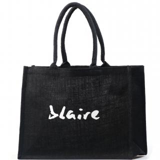 Jutová taška Blaire černá