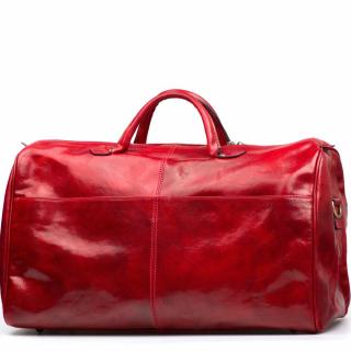 Kožená cestovní taška  Milva červená