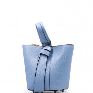 Kožená kabelka Estelle světle modrá