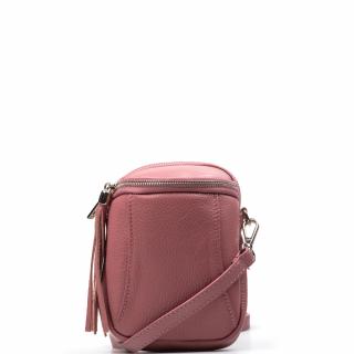 Kožená mini kabelka Erin růžová