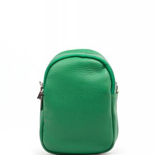 Kožená mini kabelka Issa zelená