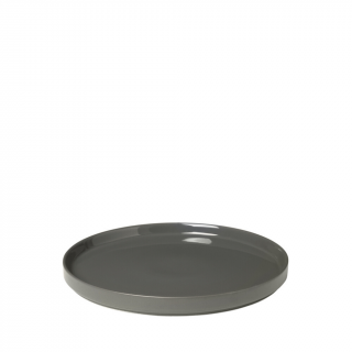 PILAR mělký talíř pewter/šedá