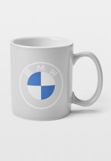 Šedý hrníček s logem BMW