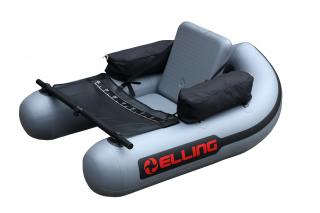 Belly boat Elling BB153 - rybářský nafukovací PVC belly boat Barva produktu: Šedá