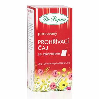 Prohřívací čaj se zázvorem, porcovaný, 30 g Dr. Popov