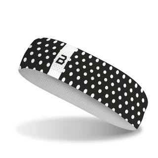 Bosa Elastic Dots black - sportovní čelenka