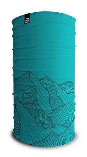 Multifunkční šátek Mountain turquoise