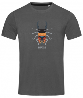Pánské tričko Beetle grey Velikost: S