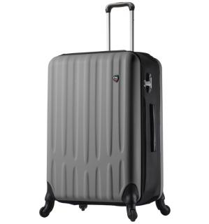 Cestovní kufr MIA TORO M1301/3-L - stříbrná 109 l + 25% expander