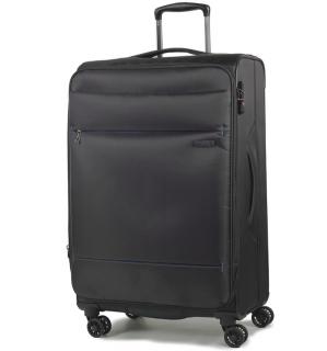 Cestovní kufr ROCK TR-0161/3-M - černá 76 l + 10% expander