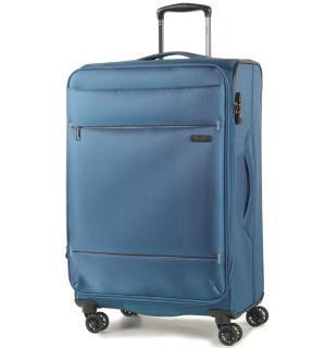 Cestovní kufr ROCK TR-0161/3-M - modrá 76 l + 10% expander