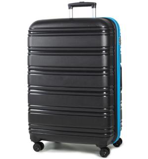Cestovní kufr ROCK TR-0164/3-L PP - černá/modrá 104 l