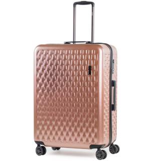 Cestovní kufr ROCK TR-0192/3-L ABS/PC - růžová 103 l