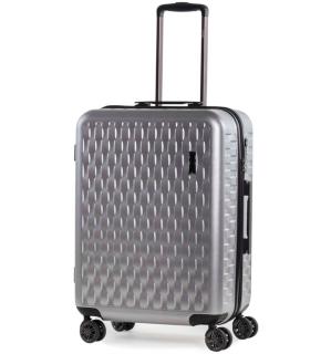 Cestovní kufr ROCK TR-0192/3-M ABS/PC - stříbrná 63 l