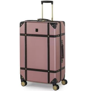 Cestovní kufr ROCK TR-0193/3-L ABS - růžová 94 l