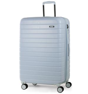 Cestovní kufr ROCK TR-0214/3-L ABS - světle modrá 93 l + 10% expander