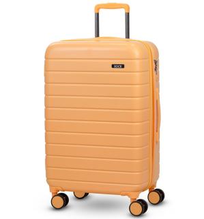 Cestovní kufr ROCK TR-0214/3-M ABS - světle broskvová 60 l + 10% expander