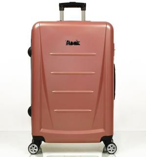Cestovní kufr ROCK TR-0229/3-L ABS - růžová 97 l