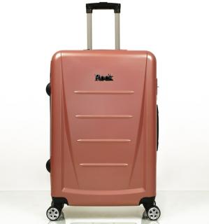 Cestovní kufr ROCK TR-0229/3-M ABS - růžová 71 l