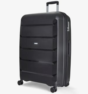 Cestovní kufr ROCK TR-0239/3-L PP - černá 92 l + 15% expander