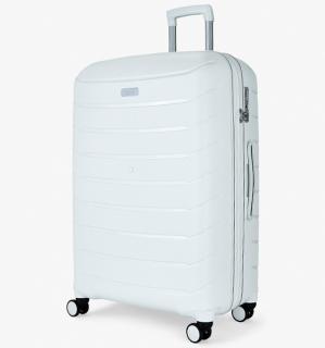 Cestovní kufr ROCK TR-0241/3-L PP - bílá 86 l + 15% expander