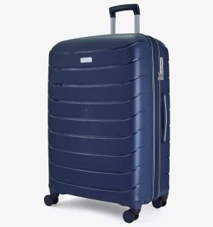 Cestovní kufr ROCK TR-0241/3-L PP - tmavě modrá 86 l + 15% expander