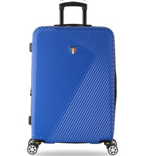Cestovní kufr TUCCI T-0118/3-L ABS - modrá 122 l + 35% expander