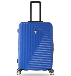 Cestovní kufr TUCCI T-0118/3-M ABS - modrá 79 l + 35% expander