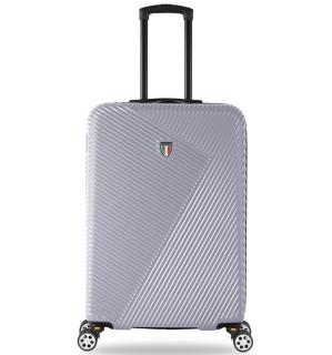 Cestovní kufr TUCCI T-0118/3-S ABS - stříbrná 46 l