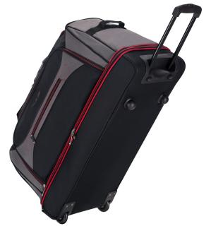 Cestovní taška na kolečkách SIROCCO T-7554/30  - černá/šedá/červená 101 l