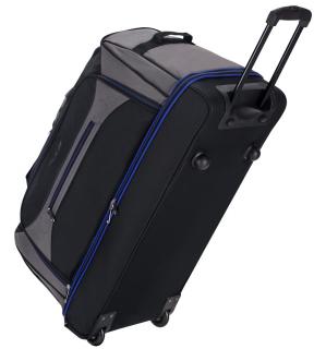 Cestovní taška na kolečkách SIROCCO T-7554/30  - černá/šedá/modrá 101 l