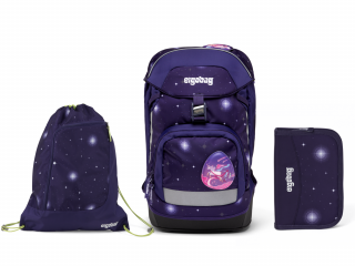 Ergobag Školní set 2 - Galaxy fialový 2023