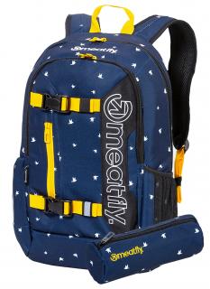 Meatfly Batoh Basejumper 6 + PENÁL ZDARMA - K - Birds Dark Navy