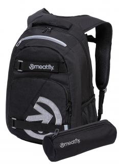 Meatfly Batoh Exile - Black - 24 L + PENÁL ZDARMA