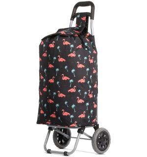 Nákupní taška na kolečkách HOPPA ST-375 - flamingo 48 l